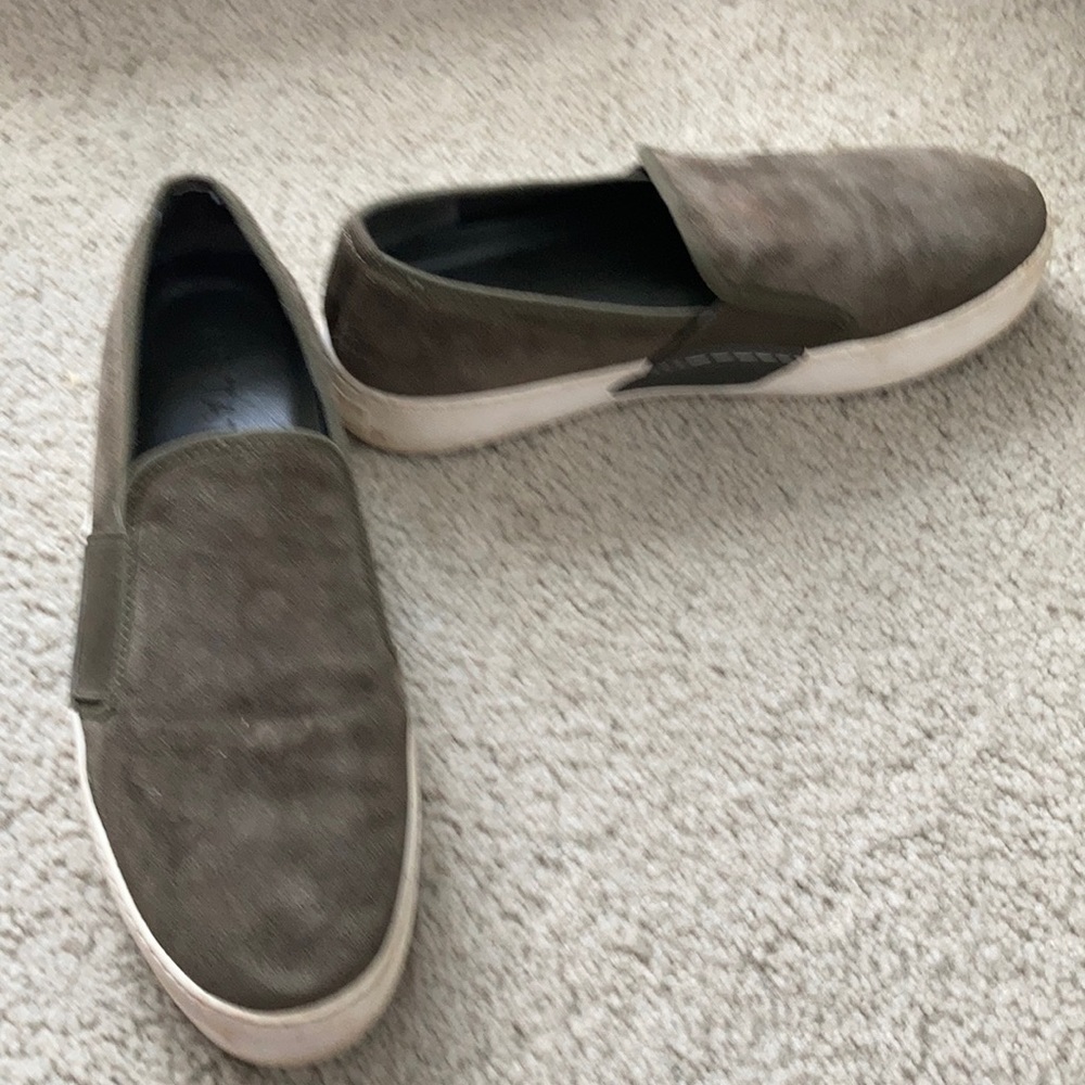 1.State suede platform slip on sneaker